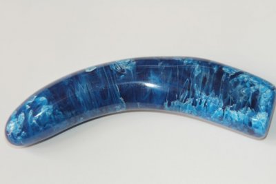 Manche pour couteau, résine bleue, ref:MRR69666