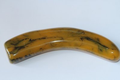 Manche pour couteau, résine jaune, ref:MRR69673