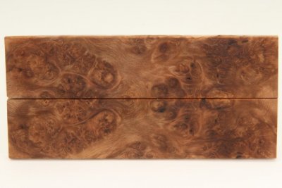 Plaquettes pour la coutellerie, Loupe d'Aulne stabilisée naturelle, ref:PLpAuls69686na