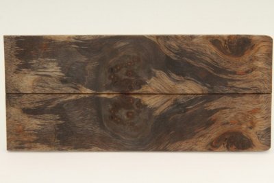 Plaquettes pour la coutellerie, Loupe d'Aulne stabilisée noire, ref:PLpAuls69690nr