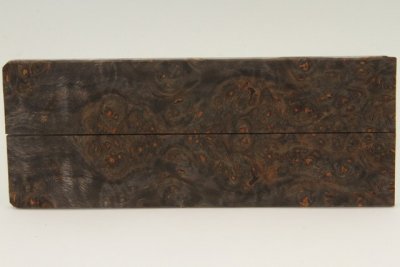 Plaquettes pour la coutellerie, loupe de Tilleul stabilisée noire, ref:PLpTIs69712