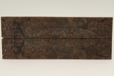 Plaquettes pour la coutellerie, loupe de Tilleul stabilisée noire, ref:PLpTIs69710