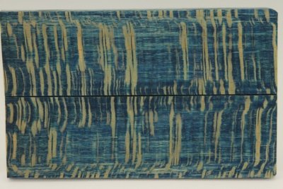 Plaquettes pour la coutellerie, Platane stabilisé bleu, ref:PPLTs69734b