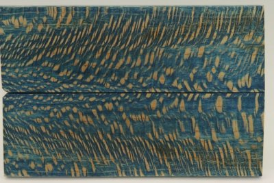 Plaquettes pour la coutellerie, Platane stabilisé bleu, ref:PPLTs69738b