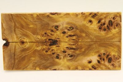 Plaquettes pour la coutellerie, Loupe de Peuplier stabilisé jaune, ref:PLpPEs69989j