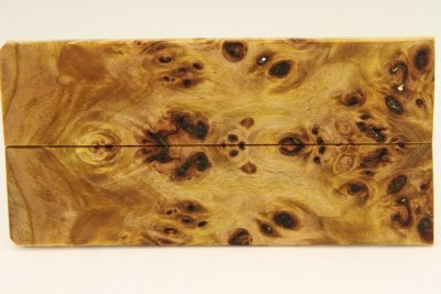 Plaquettes pour la coutellerie, Loupe de Peuplier stabilisé jaune, ref:PLpPEs69990j