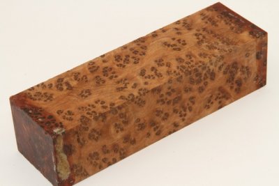 Bloc pour la coutellerie, Ronce de Thuya du Maroc, ref:BLpTM70163