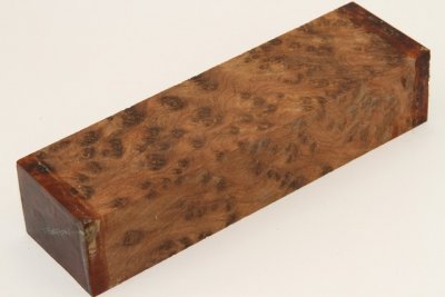 Bloc pour la coutellerie, Ronce de Thuya du Maroc, ref:BLpTM70165