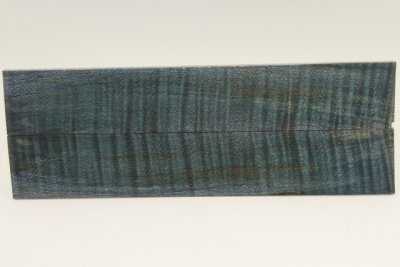 Chasse de rasoir, Erable sycomore ondé stabilisé bleu, ref:RAESOs70199b