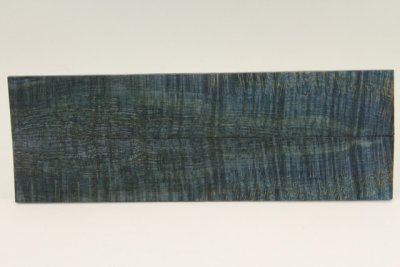 Chasse de rasoir, Erable sycomore ondé stabilisé bleu, ref:RAESOs70197b