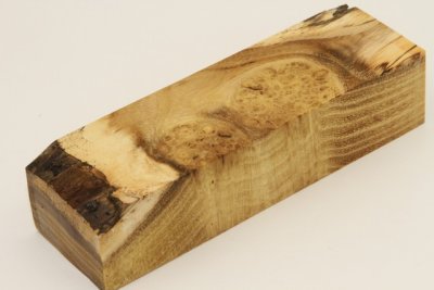 Bloc pour la coutellerie, loupe d'Acacia, ref:BLpAc70228