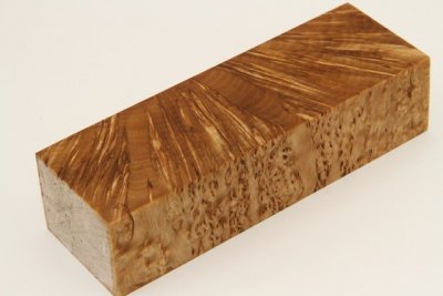 Bloc pour la coutellerie, Bouleau de Carélie stabilisé naturel, ref:BBMs70359na
