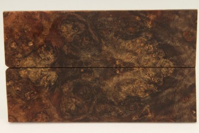 Plaquettes pour la coutellerie, loupe de Chechen stabilisé naturel, ref:PLpChchs70365