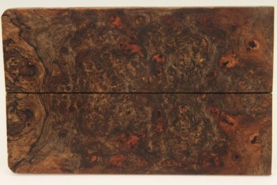 Plaquettes pour la coutellerie, loupe de Chechen stabilisé naturel, ref:PLpChchs70364
