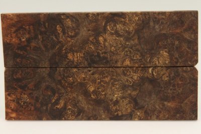 Plaquettes pour la coutellerie, loupe de Chechen stabilisé naturel, ref:PLpChchs70368