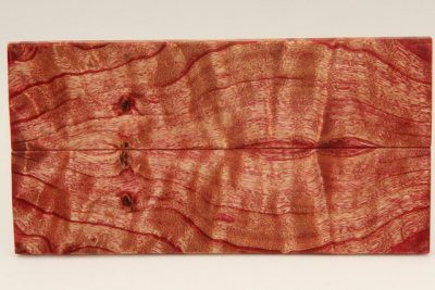 Plaquettes pour la coutellerie, Loupe de Peuplier stabilisé rouge, ref:PLpPEs70578r