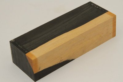 Bloc pour la coutellerie, Bois équitable, Ebène du Sahel (variété Mozambique), ref:BEbS70633