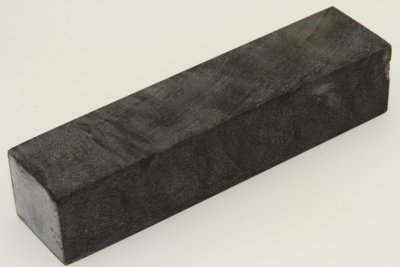 Bloc pour la coutellerie, Loupe de Peuplier stabilisée noire, ref:BLpPEs70886nr