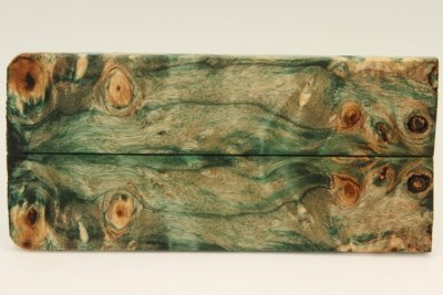 Plaquettes pour la coutellerie, Loupe de Peuplier stabilisé vert, ref:PLpPEs70899ve