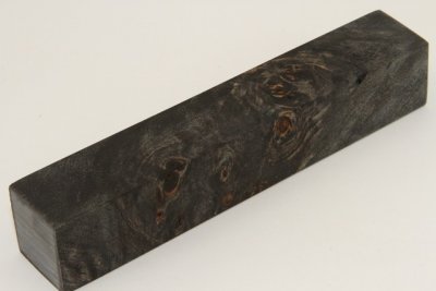Carrelet à stylo, Loupe de Peuplier stabilisée noire, ref:SLpPEs70919nr