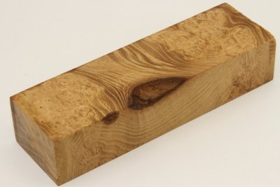 Bloc pour la coutellerie, loupe d'Acacia, ref:BLpAc70925
