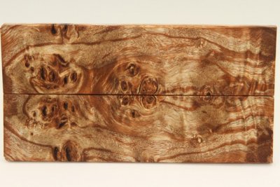 Plaquettes pour la coutellerie, Loupe de Peuplier stabilisé marron, ref:PLpPEs70993ma