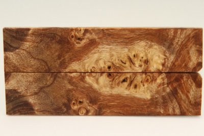 Plaquettes pour la coutellerie, Loupe de Peuplier stabilisé marron, ref:PLpPEs70992ma