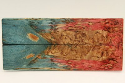 Plaquettes pour la coutellerie, Bouleau de Carélie stabilisé multicolore, ref:PBMs71167mu