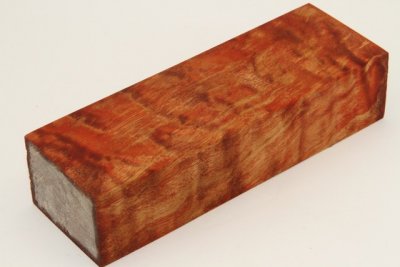 Bloc pour la coutellerie, Peuplier stabilisé orange, ref:BLpPEs71243o