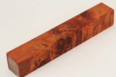 Carrelet à stylo, Loupe de Peuplier stabilisée orange, ref:SLpPEs71246o