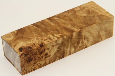 Bloc pour la coutellerie, Loupe de Peuplier stabilisé naturel, ref:BLpPEs71301na