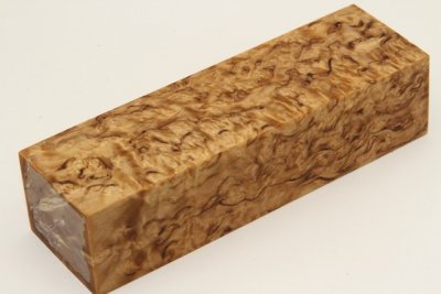 Bloc pour la coutellerie, Bouleau de Carélie stabilisé naturel, ref:BBMs71339na