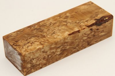 Bloc pour la coutellerie, Bouleau de Carélie stabilisé naturel, ref:BBMs71340na