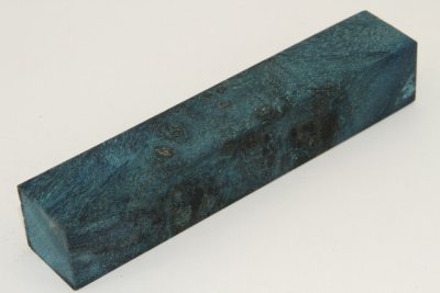 Carrelet à stylo, Loupe de Peuplier stabilisée bleue, ref:SLpPEs71371b