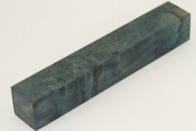 Carrelet à stylo, Loupe de Peuplier stabilisée bleue, ref:SLpPEs71376b
