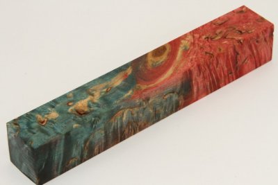 A-Carrelet à stylo, Bouleau de Carélie stabilisé multicolore, ref:SBMs71389mu