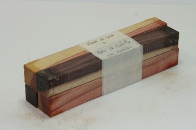 Destockage, carrelets, Bois de violette et de rose avec aubier, ref:DSBVRa15--0