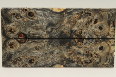 Plaquettes pour la coutellerie, Loupe de Peuplier stabilisée noire, ref:PLpPEs71712nr