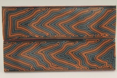 Plaquettes de Micarta Prémium, motif Labyrinthe, ref:PMicLa71758