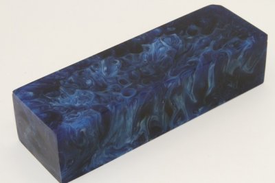 Bloc pour la coutellerie, résine bleue, ref:BRR71768