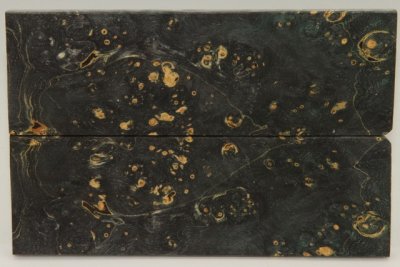 Plaquettes pour la coutellerie, Loupe d'Erable Négundo stabilisé noir, ref:PLpErs71895nr