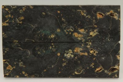 Plaquettes pour la coutellerie, Loupe d'Erable Négundo stabilisé noir, ref:PLpErs71894nr