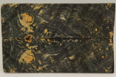 Plaquettes pour la coutellerie, Loupe d'Erable Négundo stabilisé noir, ref:PLpErs71899nr