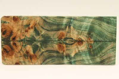 Plaquettes pour la coutellerie, Loupe de Peuplier stabilisée vert, ref:PLpPEs71954ve