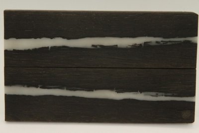 Plaquettes pour la coutellerie, Chêne des marais (Morta) + résine blanche, ref:PRCM72002