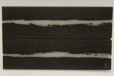 Plaquettes pour la coutellerie, Chêne des marais (Morta) + résine blanche, ref:PRCM72003