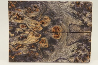 Plaquettes pour la coutellerie, Loupe de Peuplier stabilisé violet, ref:PLpPEs72034vi