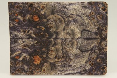 Plaquettes pour la coutellerie, Loupe de Peuplier stabilisé violet, ref:PLpPEs72035vi