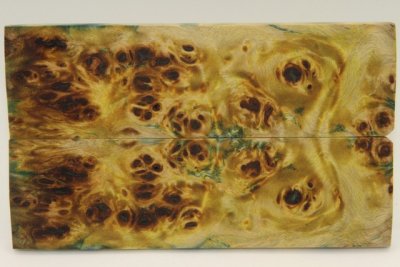 Plaquettes pour la coutellerie, Loupe de Peuplier stabilis&eacute;e multicolore, ref:PLpPEs72609mu