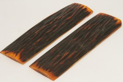 Plaquettes pour la coutellerie, os cerf&eacute; (chameau), ref:POcerf&eacute;72711